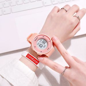 Paulweekend Đồng hồ điện tử dạ quang chống thấm nước đa năng đồng hồ thể thao học sinh trẻ em thanh niên nam và nữ hợp thời trang