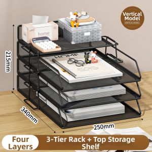 MINGZHUO | Office File Organizer Multi-layer Storage Rack 3-5 Layers