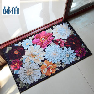 Nordic Style Home Entrance Door Mat Anti-Slip Water Absorbent Living Room Floor Mat Door Threshold Rug Comfortable Indoor Mat