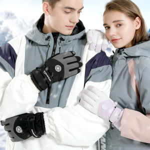 Winter Gloves Women Ski Gloves With Touchscreen Function Thermal Gloves Warm Snow Gloves Waterproof Snowboard Woman Men Gloves