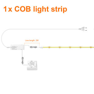 Auto On Smart Door Sensor Control COB LED Strip Lights Under Cabinet Collection Display Bookcase Wardrobe Closet Lamp Tape DC12V