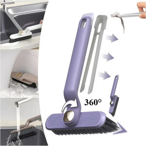 360° Multi-Function Rotating Crevice Cleaning Brush Hand-held Corners Cleaning Toolfor Bathroom Kitchens Floors Toilet Windows