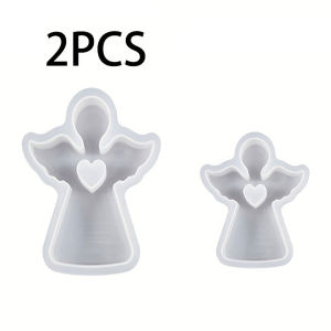 1/2PCS Angel Scented candle silicone mold DIY 3D love Angel resin decorative mold suitable for DIY handicrafts handmade gifts