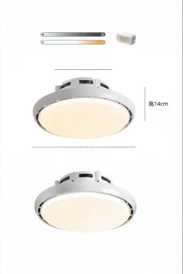 NSWR | Wood Style Bladeless Ceiling Fan Light Full Spectrum Eye-Protection Variable Frequency Silent