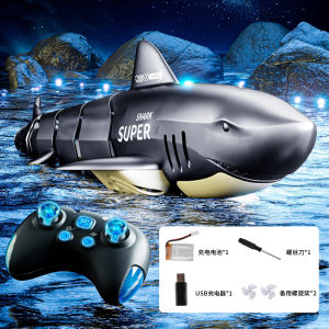 Remote Controlled Electric Shark Toy Realistic Underwater Mechanical Fish Boys Gift with Camera Water Remote Control Boat