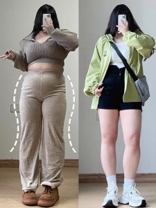 สูง เอว ทรงเอ เดนิม กางเกงขาสั้น ผู้หญิง ฤดูร้อน ใหม่ ขนาดใหญ่ ยืดได้ ดีไซน์ Sensation Belly Covering Hot กางเกง สีเข้ม