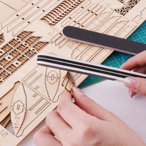 Handheld Polishing Stick Model Assembly DIY Handcraft Grinding Sandpaper Tool Grey Black White Polishing Rods Model Making Tools