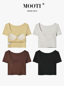 Mooti | French Square Neck Padded Tshirt