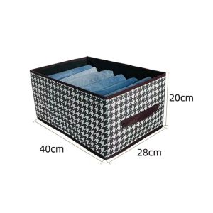 Foldable Clothing Storage Box Fabric Wardrobe Organizer Layered Storage Basket for Home Use Bedroom Storage Solution