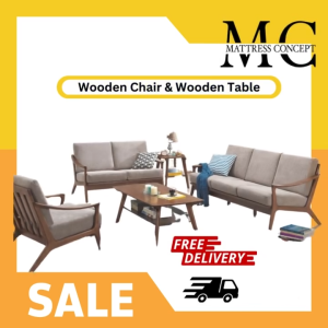 🔥【LOCAL SELLER】🔥JACK WOODEN SOFA WITH TABLE SET