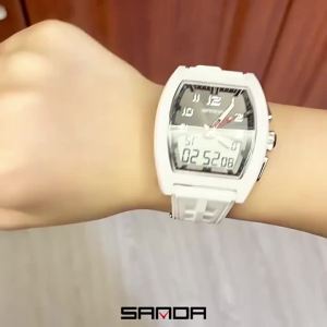 Sanda | SANDA 6331 Mens Display Digital Wristwatch Sports Mens Electronic Watch Alarm Clock Shockproof Luminous Fashion Dual