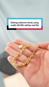 RANTAI TANGAN Sauh Saduran Emas 24K Zhulian