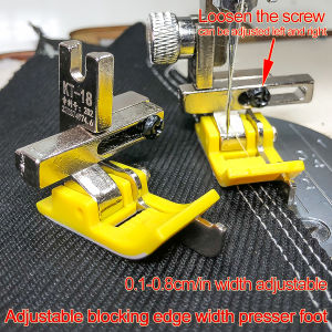 New Computerized Flatbed Sewing Machine with Adjustable Plastic Knife Press Foot Oxford Edge Guide Adjustable Overlock Foot