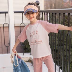 MiiOW | Bộ đồ ngủ cotton Modal thoáng khí mềm mại cho bé trai mùa hè Bộ đồ mặc nhà thoải mái thoáng khí vải polyester cotton Modal