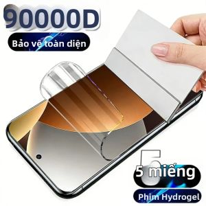 NNBILI 5 Miếng Dán Bảo Vệ Màn Hình Hydrogel Full Cover Cho Xiaomi Redmi Note 14/13 Pro 5G/4G Note 12 Pro+ 11/11S 13 Pro+ 14C 13C 12C 12 10C - Chống Trầy Xước Độ Nét Cao