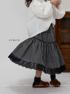 Sweet Heart Girl Plaid Mini Skirt for Girls Spring Autumn New Style Kids Clothing Brand NAIYOUKIDS Casual Umbrella Skirt