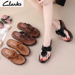 Sepatu new pita woman  clarkts flat wanita kulit  Sepatu sandal flat