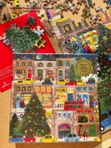 galison | Adult Christmas Gift Winter Lights Series 4 Seasons 500 Pieces Jigsaw Puzzle with Frame
