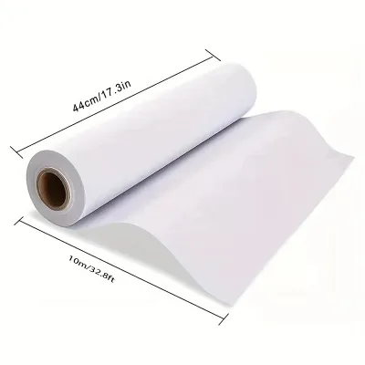 White Drawing Paper Roll 10m Art Paper Roll 44CM X 10M Painting Sketching Paper for Easel Paper Bulletin Board Paper Gift Wrap