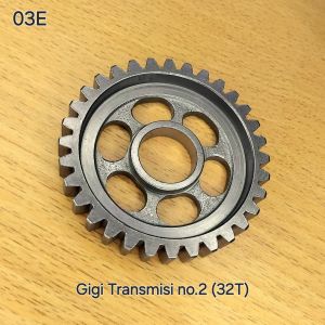 Gigi Tranmisi no.2 32T / Gigi Tranmisi 32T (03E) Sparepart Roda Tiga