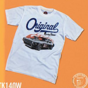 เสื้อยืดคอกลมแขนสั้น ผ้าTK พิมพ์ระบบ Sublimation นุ่ม สวมใส่ สบาย ระบายอากาศไม่ร้อน ( รหัสสินค้า TK 140 )