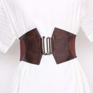 Thắt Lưng Corset Co Giãn Chất Lượng Cao Dành Cho Nữ Cỡ Lớn Chất Liệu PU Đàn Hồi Bản Rộng Kiểu Dáng Thời Trang Phụ Kiện Trang Trí Eo.