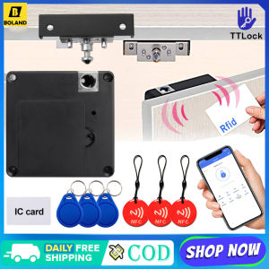 Boland Smart Cabinet Lock NFC 13.56MHz RFID Tag TTlock App Lock Hidden DIY Keyless Sensor Opening Drawer Lock For Cabinet Drawer Shoe Wardrobe Locker