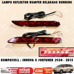 Lampu Reflektor Belakang Innova Fortuner Old Lama 2004 2012 2015 Running LED .