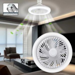 2in1 Kipas Angin Gantung Lampu LED 3 Warna LED Ceiling Fan Light with Remote Control