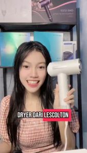 LESCOLTON High Speed Hair Dryer 1600W Ion Negatif Pengering Rambut Diffuser Layar LED