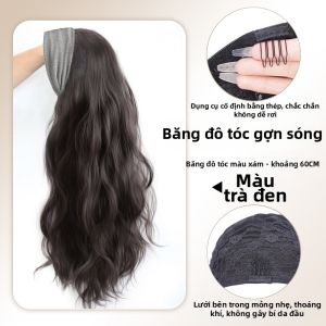 Tóc Giả Dài Nữ Tự Nhiên Có Dây Đeo Đầu Tích Hợp