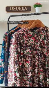 Jubah tanpa gosok jasmine sedondon material moss crepe zip nursing berpoket kanan. Dress muslimah ironless