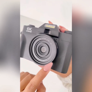 VETXI-6K Digital Camera 64MP Photography 18x Auto Focus Vlog Camera 3 Inch Flash Portable Video Digital Camera