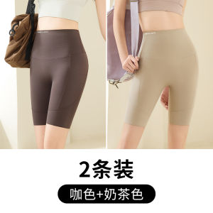 Slim Fit Yoga Shorts Womens Summer Thin High Waist Five-Quarter Sharkskin Cycling Shorts Tummy Control Butt Lifting Casual