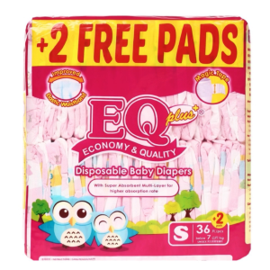 EQ Plus Big Pack Small 36 - Tape Baby Diapers