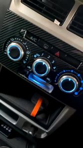 Perodua Viva Aircond Panel Trim Interior Cover Carbon Fiber Black Accessories