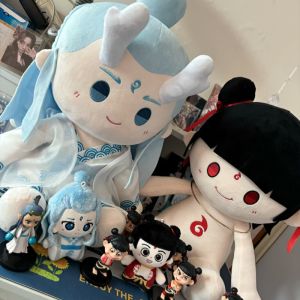 Spot Original Nezhas Devils Child Nao Attribute Nezha Aobeng 10cm40cm Starfish Animation Peripheral Gifts doll