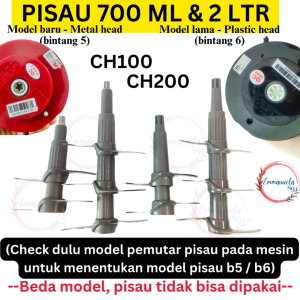 Sparepart Chopper Mitochiba CH200 Pisau Besar 2 Liter plug / pisau besar / pisau kecil Sparepart Untuk Blender Mitochiba - Lazada