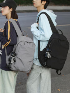 กระเป๋าเป้สะพายหลังผ้าไนลอนความจุขนาดใหญ่แบบลำลองสำหรับเด็กและเยาวชน ป้องกันน้ำ กระเป๋าใส่คอมพิวเตอร์ กระเป๋าเดินทางสำหรับผู้ชายและผู้หญิง