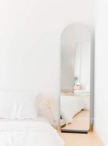 #ส่งฟรี กระจกมินิมอล รุ่น Full Door Mirror - ทรงยาวโค้ง ขอบล่างมน