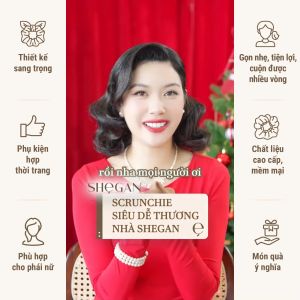 Cột Tóc Scrunchie SHeGAN Cao Cấp - Phụ Kiện Thời Trang Thuần Chay Không Thử Nghiệm Trên Động Vật