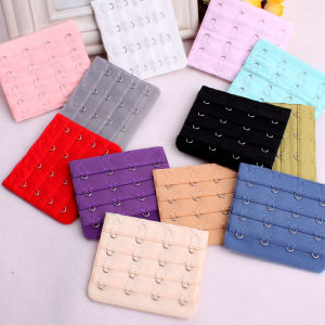 Womens Underwear Back Clip Bra Extender Strap Four Row Buttons Spare Connective Length Adjustable Extra 4 Buckles