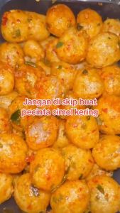 Cimol kering Pedas daun jeruk kemasan 1 kg
