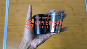 Dosing Cup Portafilter 51 - 53 mm Stainless Steel Gelas Corong Penampung Bubuk Kopi espresso