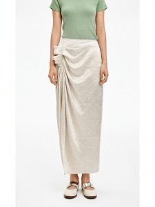 Acetic Heavy Work Ice Crack Texture New Chinese Style Pressed Decorative Half Skirt