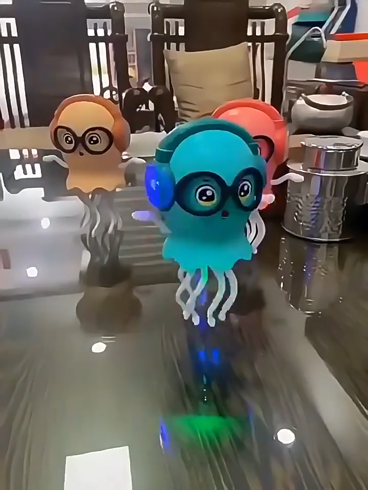 Babycolor Mainan Cumi Cumi Menari Mainan Gurita Menari Mainan Aneh Viral Dengan Lampu Dan Musik Mainan Edukasi anak