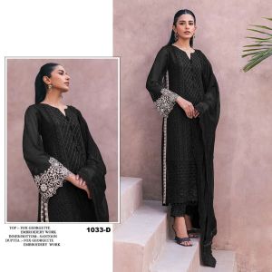 [PRE-ORDER] Ready Made Heavy Faux Georgette With Embroidered Suit ( Delivery 10 Days )