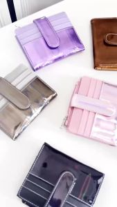 Dompet lipat wanita mini slim wallet card holder HOLOGRAM/ GLITER