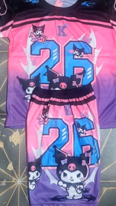 SETELAN BAJU KUROMI/BAJU ROBLOX ANAK PEREMPUAN/BAJU BASEBALL ANAK LAKI LAKI/SETELAN BAJU BASEBALL ANAK PRINTING UMUR 2-12THN