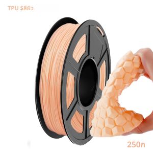TPU Filament 95A ผิว 1.75 มม.250g SPOOL สําหรับ 3D เครื่องพิมพ์ยืดหยุ่นวัสดุ 0.55lbs น้ําหนัก
